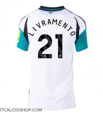 Newcastle United Tino Livramento #21 Seconda Maglia Femmina 2024-25 Manica Corta
